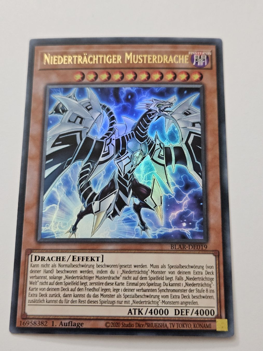 Yugioh Sammelbilder & Trading cards: Niederträchtiger Musterdrache - Yugioh Karte – Gebraucht aus Oberdorf BL von BaldenEagle