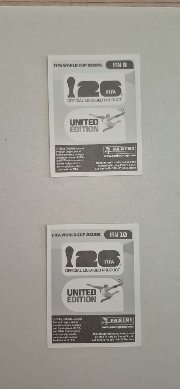 Panini Carte collezionabili: Panini IRN 8-10 – Nuovo (secondo la descrizione) da Thônex venduto da Sebabastien 1