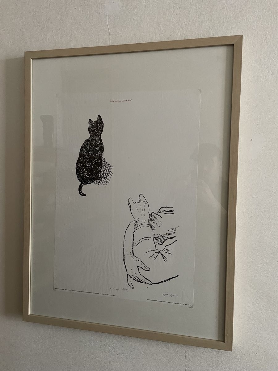 Grafiken & Lithographien: Marcel Broodthaers "Le Souris Ecrit Rat" signed edition – Gebraucht aus Basel von Amechan. 1