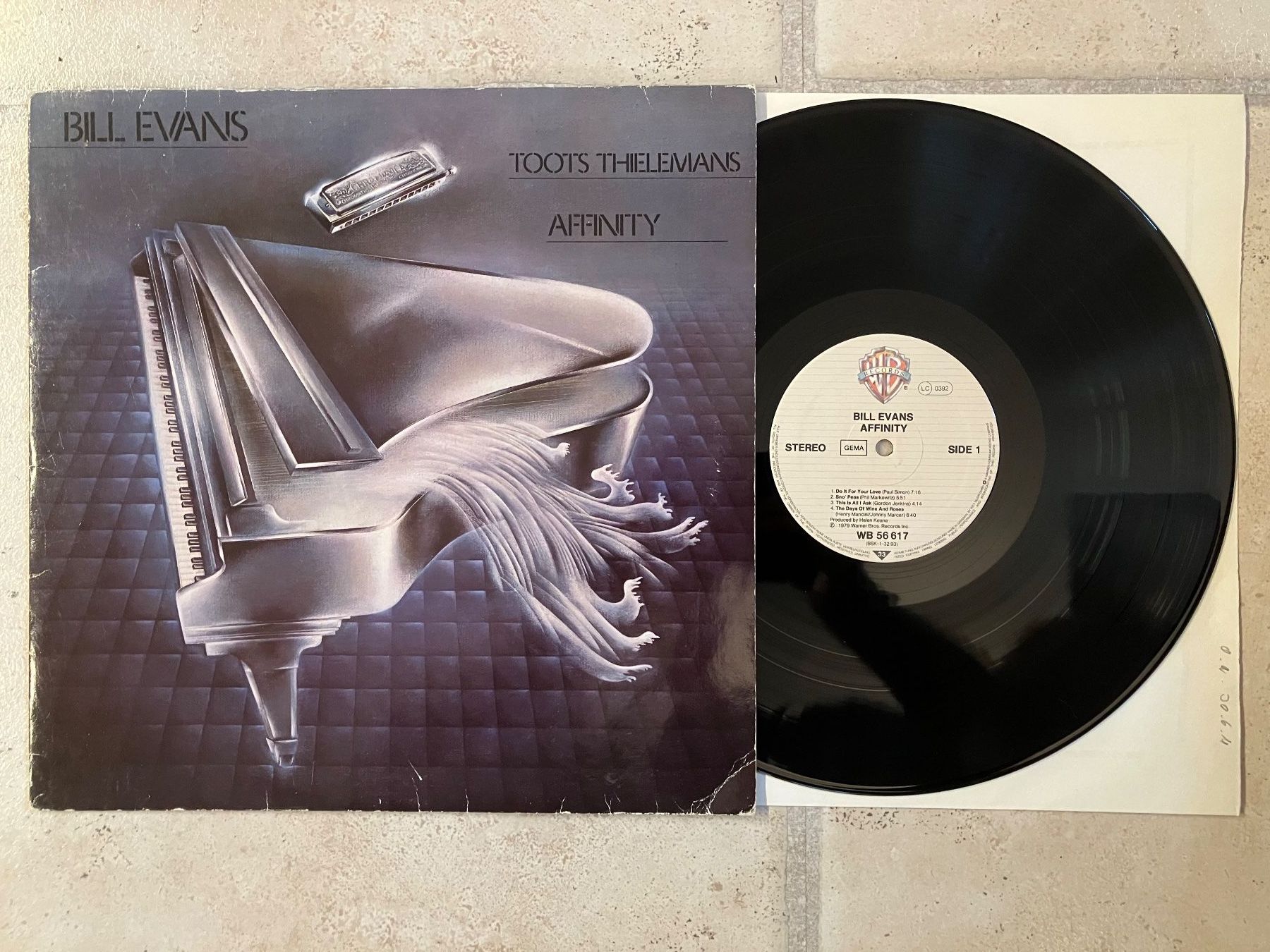 Dischi in vinile: Bill Evans & Toots Thielemans - Affinity, Jazz LP – Usato da Widen venduto da DexterGordon