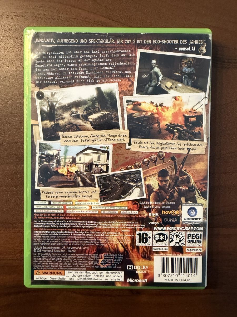 Microsoft Giochi: Farcry 2 für Xbox 360 – Usato da Thunstetten venduto da Virus_33 2