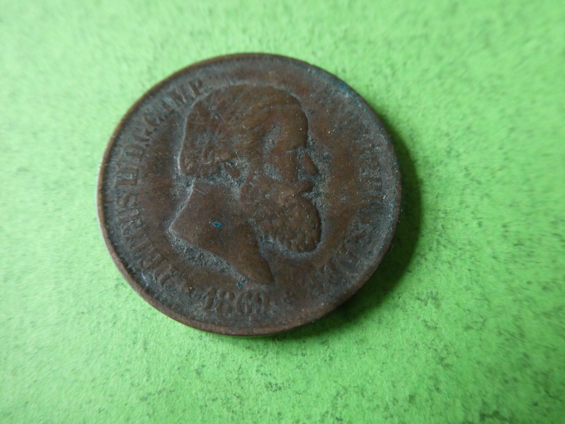 Tutti le monete: Brasilien 1869, 20 Reis – Usato da Hinterforst venduto da Rohusri