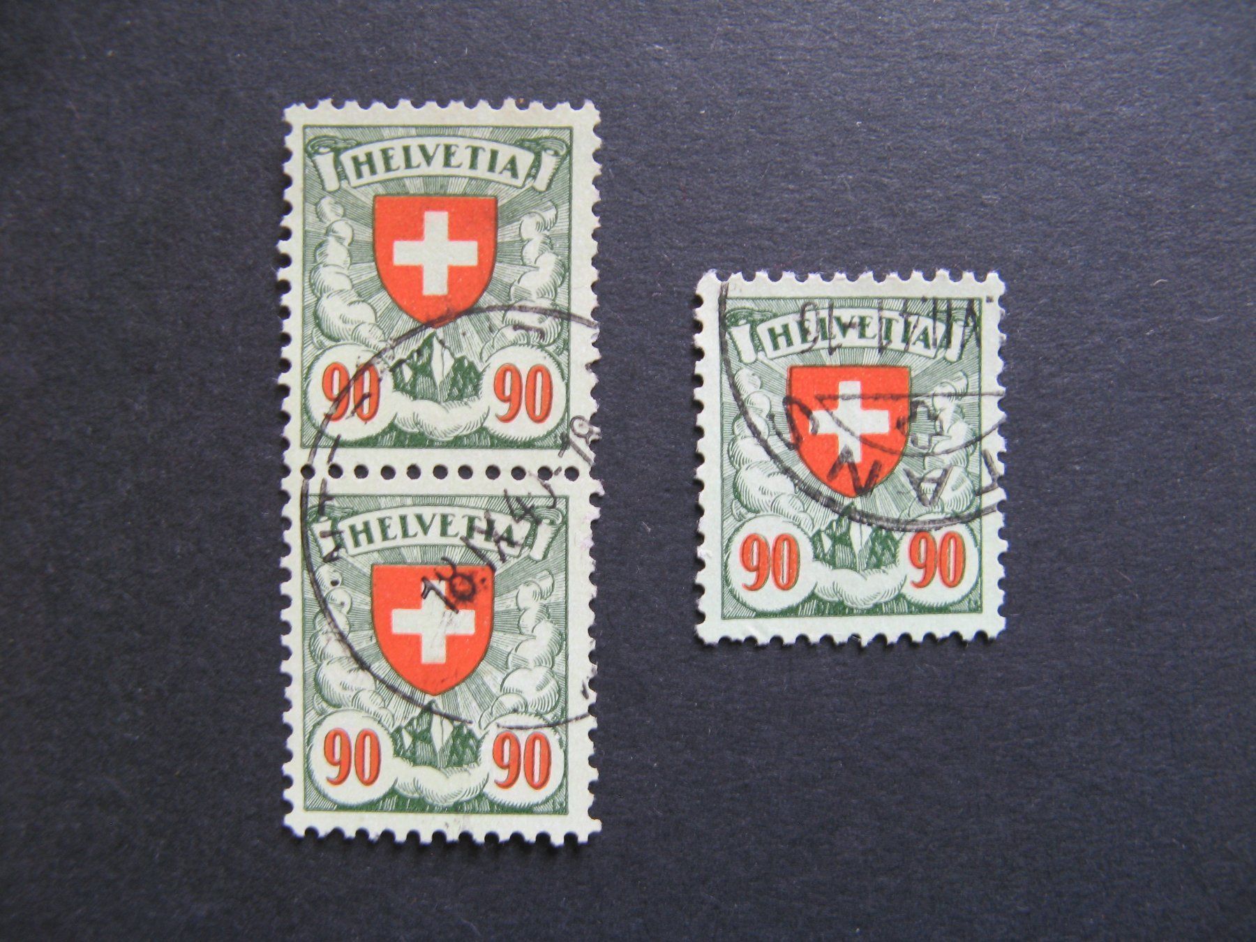 Tutti i francobolli: Wappenmuster 163y und 1963z gestempelt – Usato da Frauenfeld venduto da Interessent1