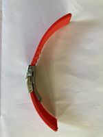 Red rubber bracelet for watch 22mm