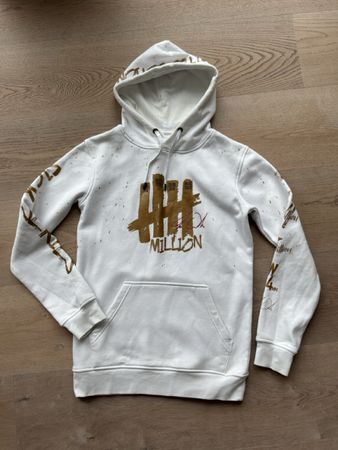 SICK! Hoodie weiss mit Golddruck Grösse M gebr. Zustand