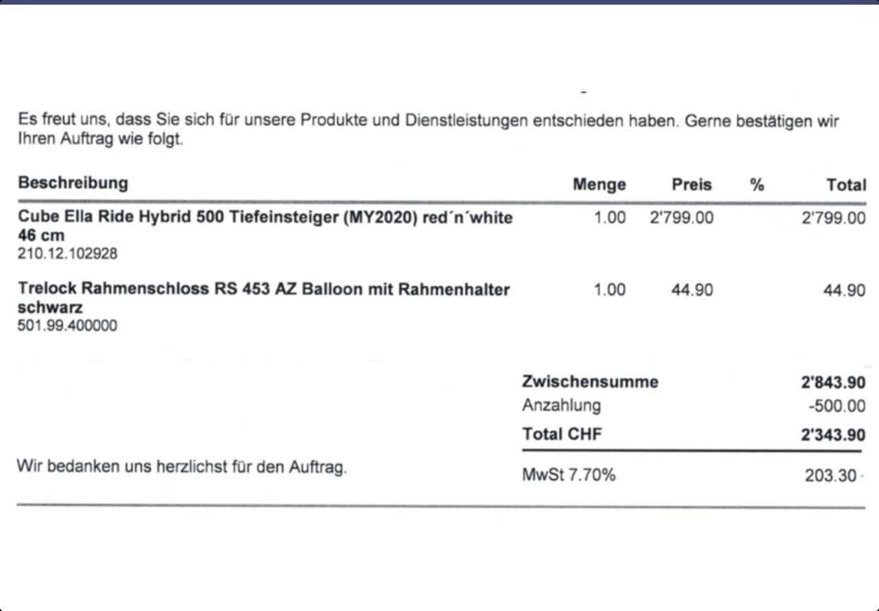 Cube Velos: Velo Cube Ella – Gebraucht aus Ehrendingen von Speedy27 7
