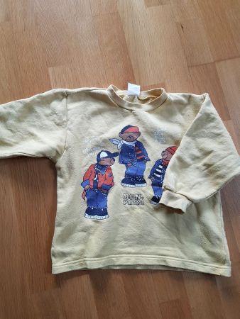 gelber Pulli mit Bären, GR. 104/110