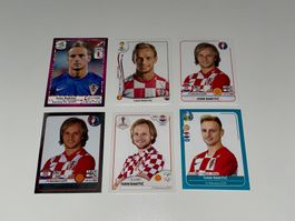 6er Sticker-Set - Ivan Rakitic - 🇭🇷 Kroatien - EM & WM