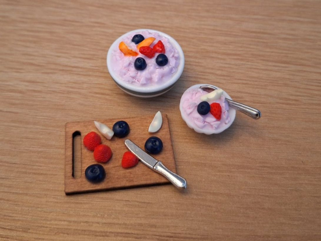 Puppenhäuser & -möbel: Puppenhaus Birchermüesli Set – Neu (gemäss Beschreibung) aus Zürich von HandmadeTinyFood 4