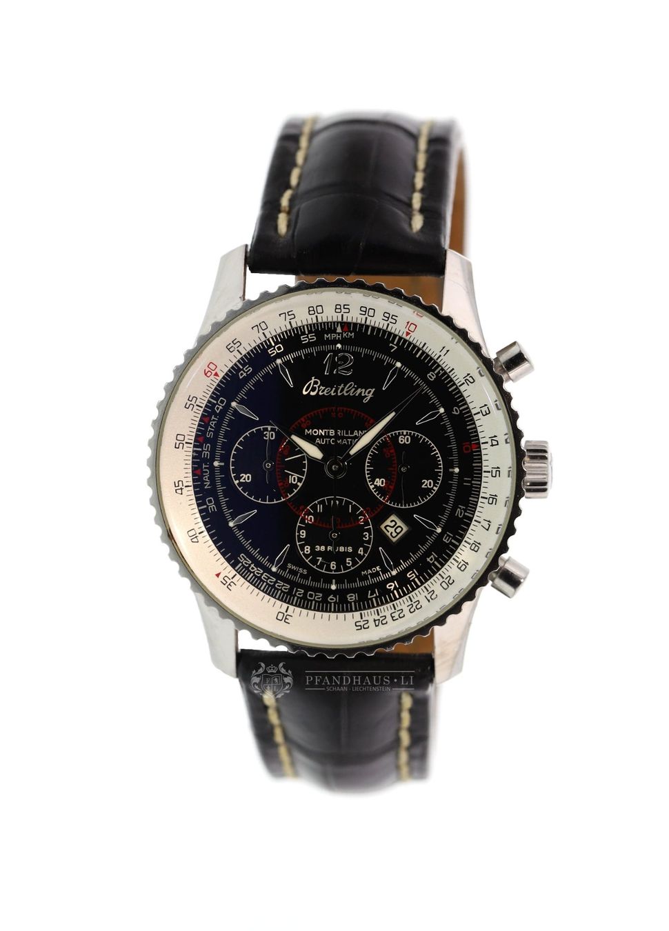 Breitling Orologi: Breitling Navitimer Montbrillant Automatik Chronograph – Usato da Schaan venduto da Pfandhaus-LI
