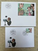 FDC Block Comics + Ausschnitt 2003 illustriert ohne Adresse