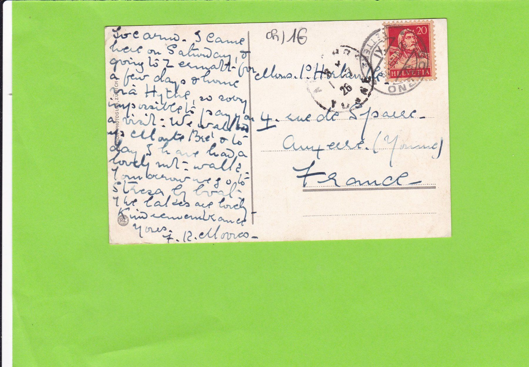Cartes postales: Monte Brè-Kulm Hotel – D'occasion à St. Peterzell par neckertal 1