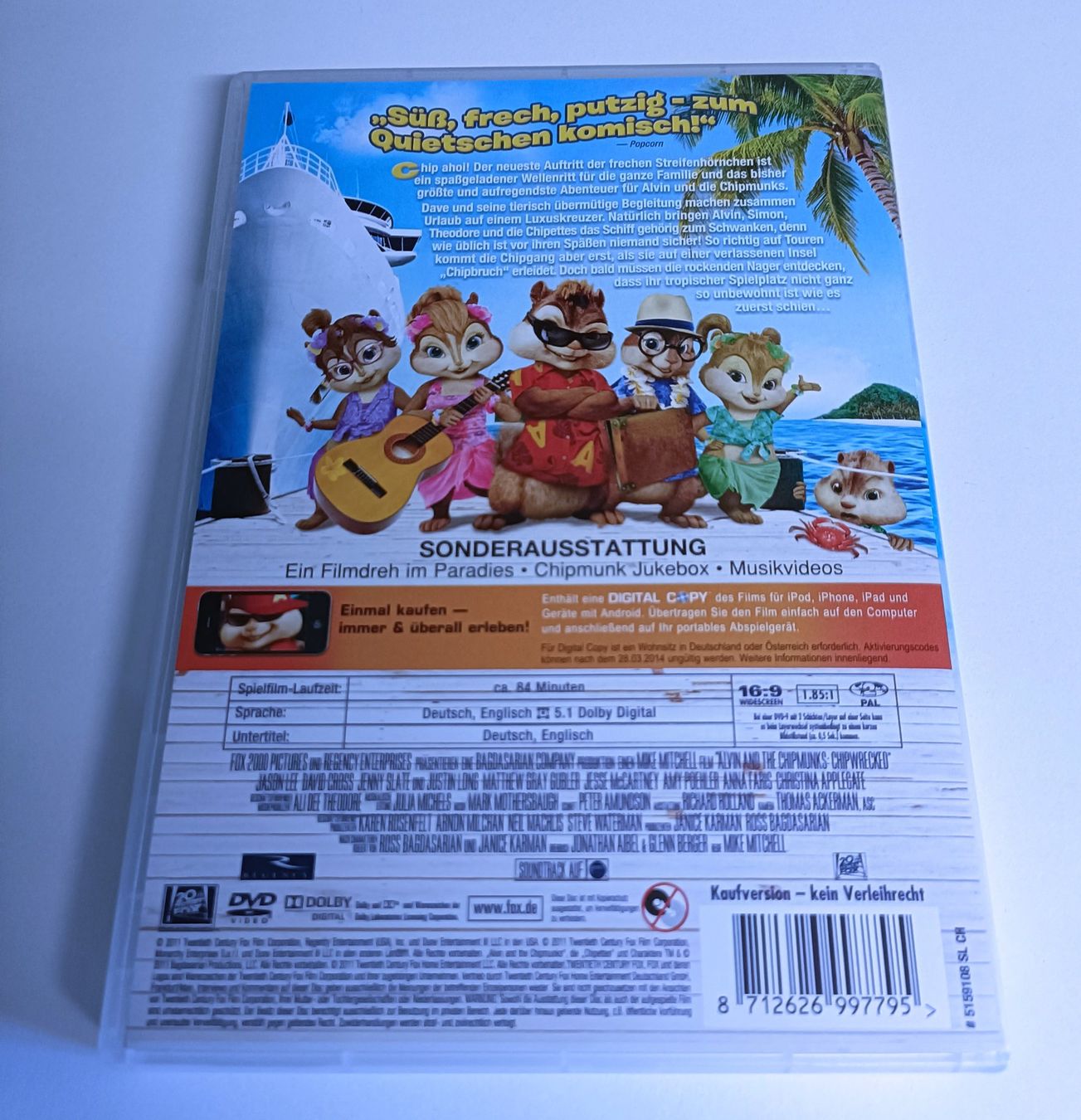 Tutti i DVDs: Alvin und die Chipmunks 3 - Chipbruch – Usato da Köniz venduto da Movieportal007 1