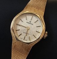 Ermano Vergoldet elegante Damenuhr