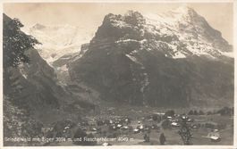 Grindelwald (BE) Panoramablick mit Eiger (3974 m)