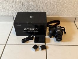Canon EOS R10 RF-S 18-45mm F4.5-6.3 IS STM neuwertig
