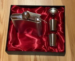 Neuer Edelstahl Flachmann 7oz mit Trichter & Becher!