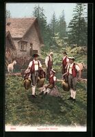 Appenzeller Sennen in Tracht mit Glocken
