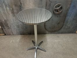 Alu Stehtisch Bistrotisch Zapfenschliff