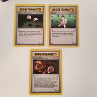 3 Cards POKÉMON Fossil set ITA Addestramento Trainer 60-62