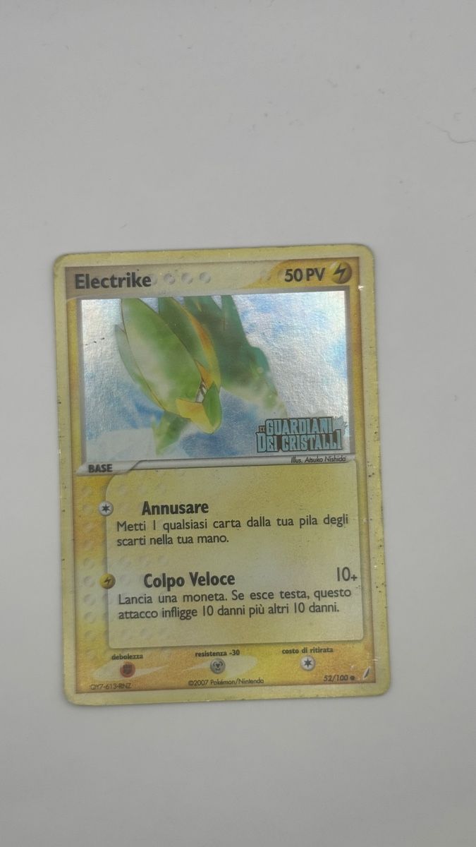 Pokémon Sammelbilder & Trading cards: Elecrike Holo reverse Ex Crystal Guardians 52/100 – Gebraucht aus Belprahon von Rob_ain