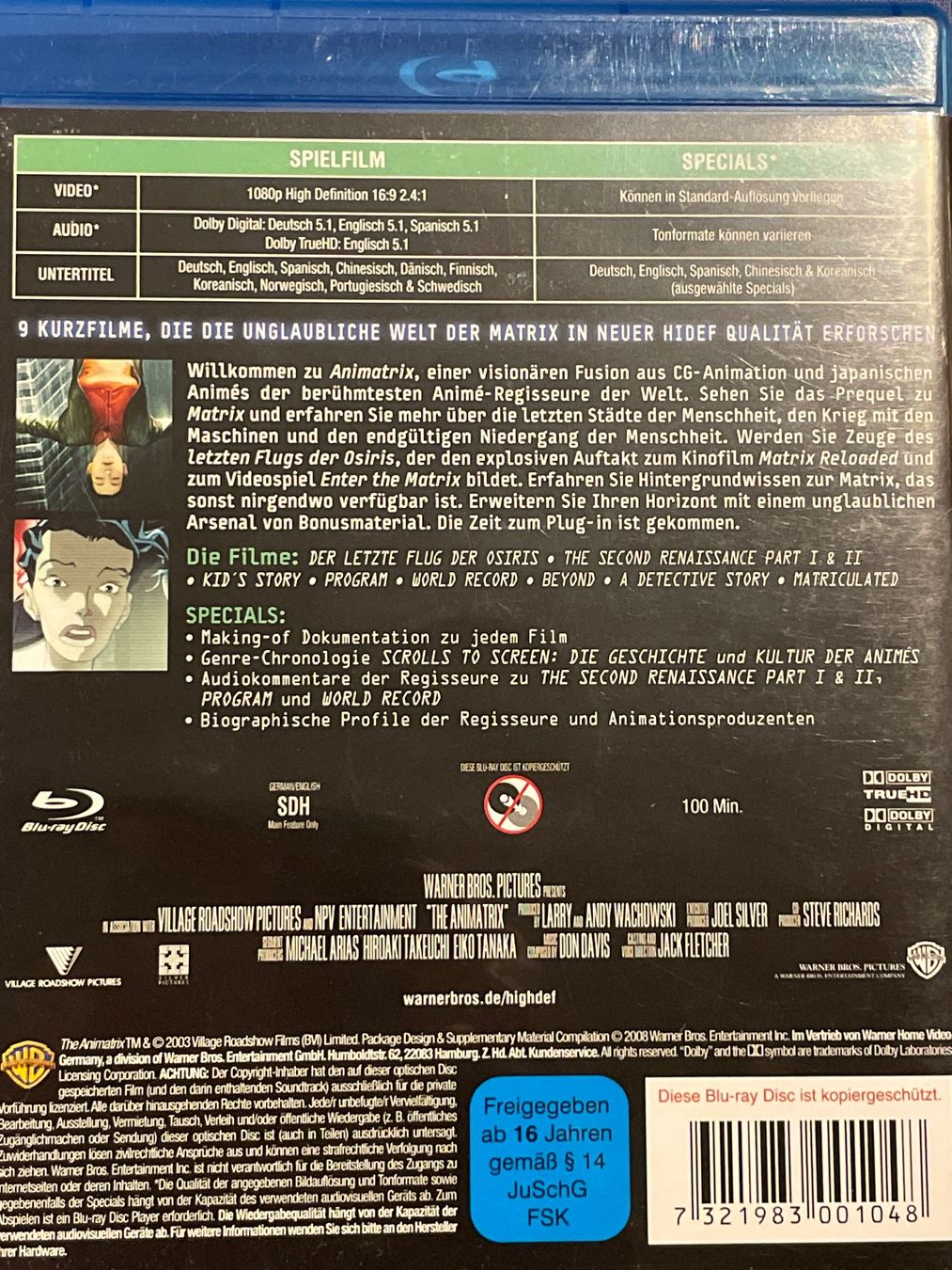 Animatrix (2003) Selten!! (Neu (gemäss Beschreibung)) in Waldenburg für ...