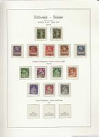 timbre geriffeltes Papier  Helvetie Tellknabe