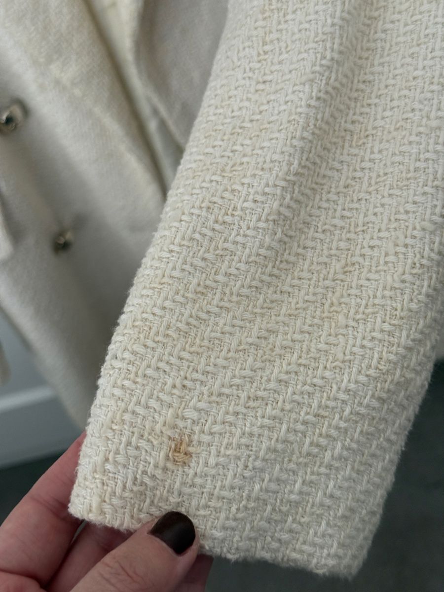 Zara Giacche: Zara Blazer, Crème, Tweed-Optik, Gr. L – Usato da Zürich venduto da iva_iva 5