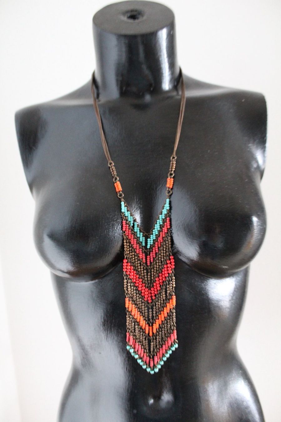 Catenine: Boho Fransen Halskette – Usato da Locarno venduto da madame-tus-sauds 2