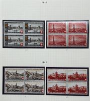 LOT 4 ER BLOCKS BRIEFMARKEN SCHWEIZ NEU 1942/1943