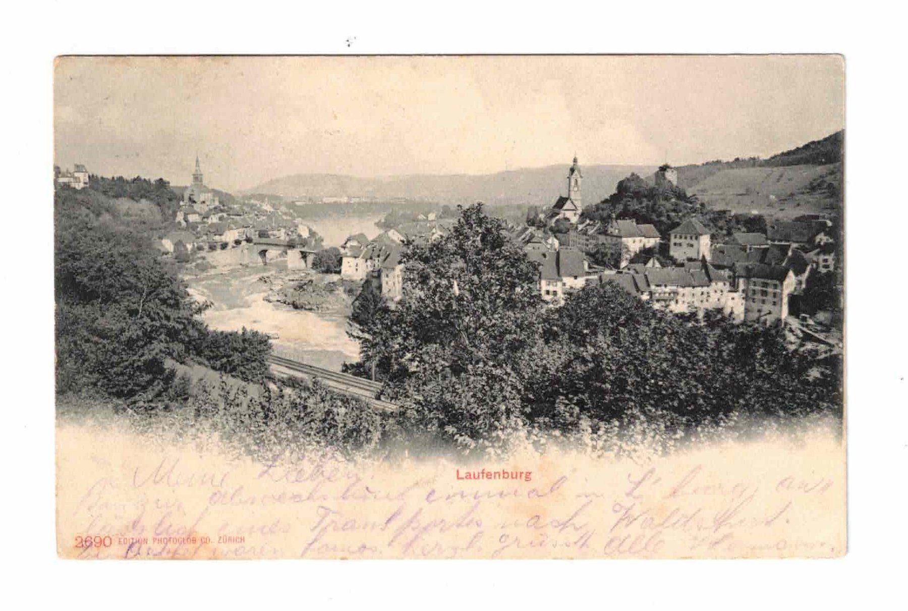 Cartoline postali: Laufenburg seltene AK !! Langstempel !! – Usato da Bibern SH venduto da Heinibuehrer 1