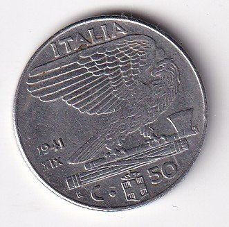 Tutti le monete: Italien 50 centesimi 1941 – Usato da Neuchâtel venduto da karlpierrino
