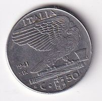 Italien 50 centesimi 1941