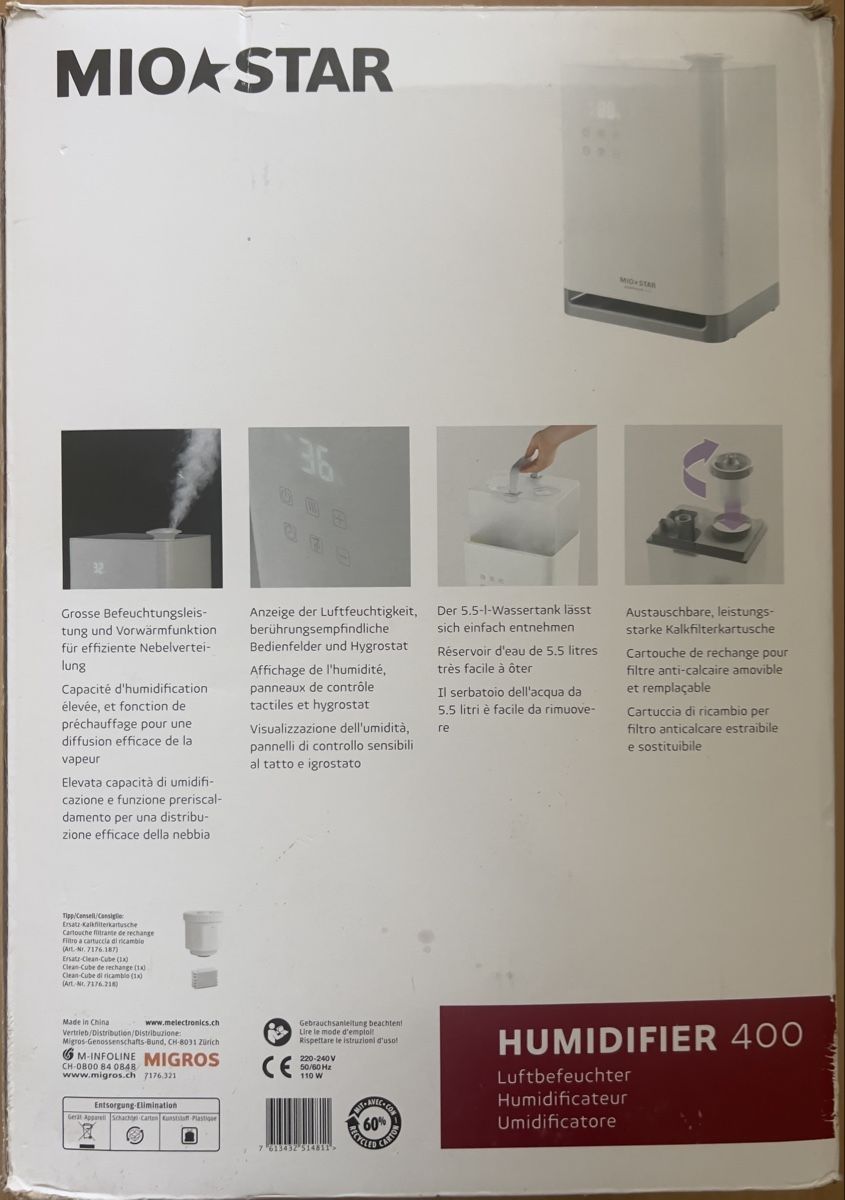 Purificatori d'aria: Miostar 400 – Nuovo (secondo la descrizione) da Schaffhausen venduto da ceesax212 3