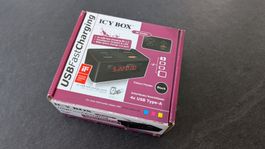 ICY BOX IB-CH403 4-Port USB Schnelllader - Neu