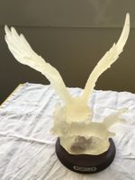 Prächtige Adlerskulptur 21x30 cm, ausgebreiteten Flügeln,NEU