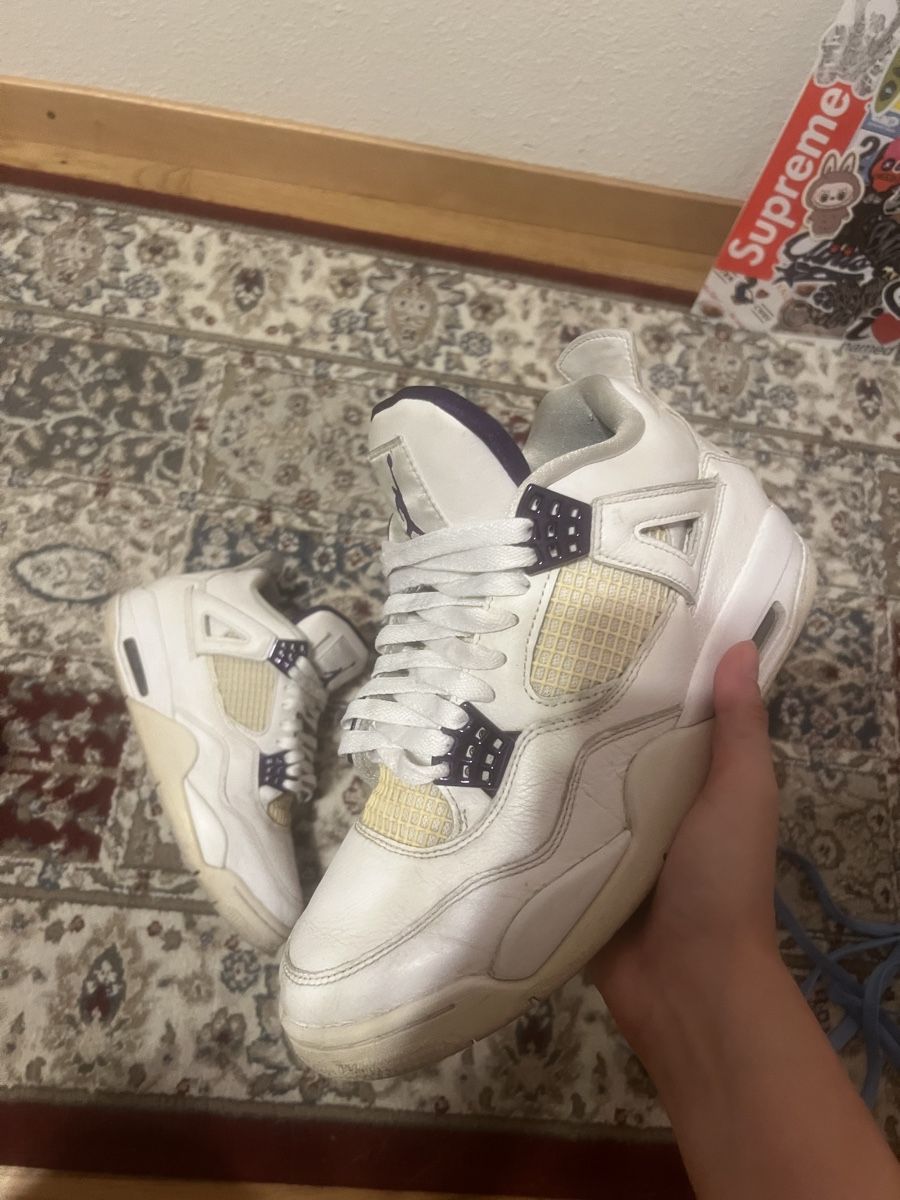 Jordan Scarpe da uomo: Jordan 4 metallic violette – Usato da Genève venduto da Elisabeth.17 4
