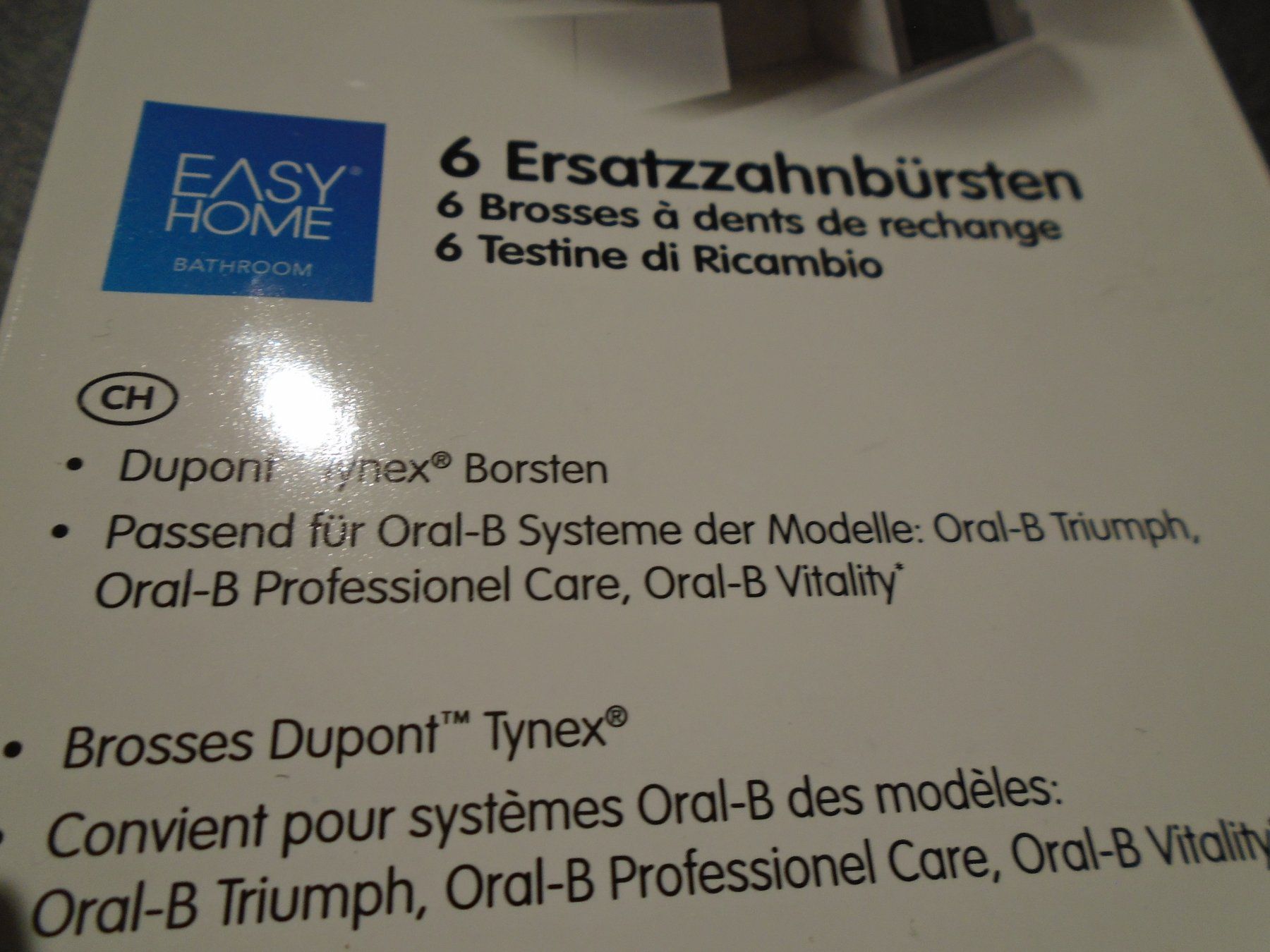 Cura dei denti: Ersatzzahnbürsten, 6 Stück, Easy Hone, Aldi – Nuovo e nell'imballaggio originale da Zürich venduto da Motzkuh 1