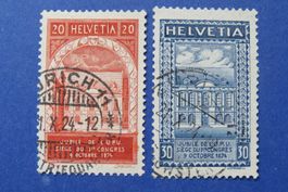 Serie '50 Jahre Weltpostverein' 1924 Nr.167-168 Vollstempel