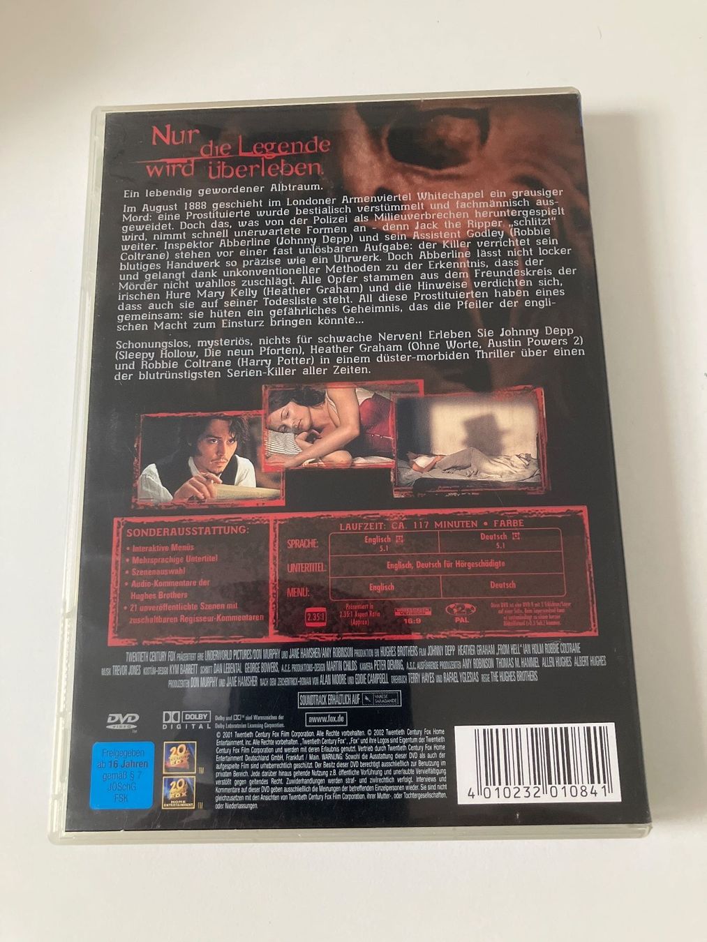 Alle DVDs: From Hell (2001)  DVD Johnny Depp – Gebraucht aus Arbon von HelFer01 1