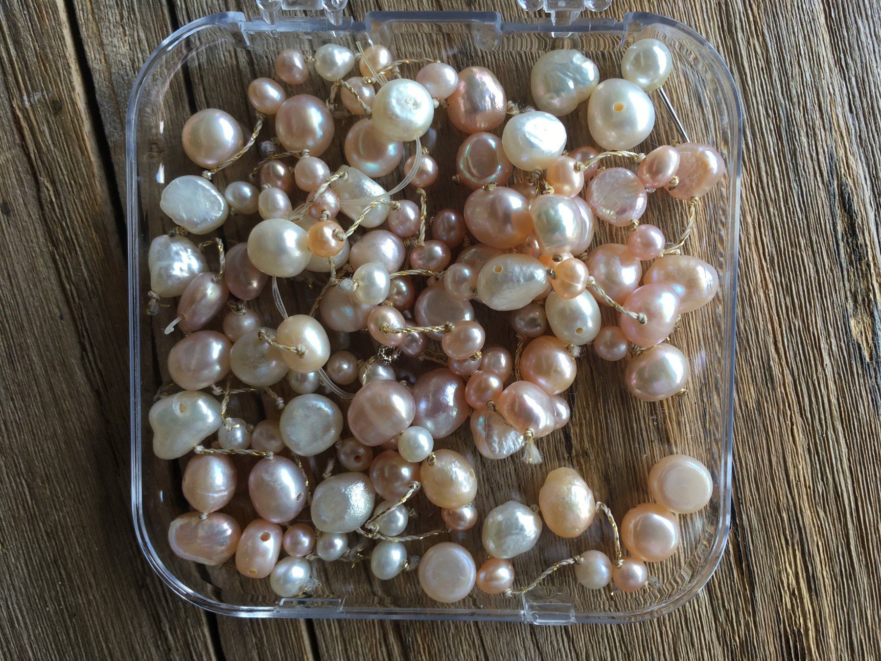 Perles (synthétiques): SÜSSWASSERPERLEN  KETTENSTEINE  GEBOHRT – Neuf avec emballage d'origine à Aesch ZH par LiquidAktion 1