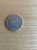 5 Franken Münze 1939 Confederatio Helvetica Silber