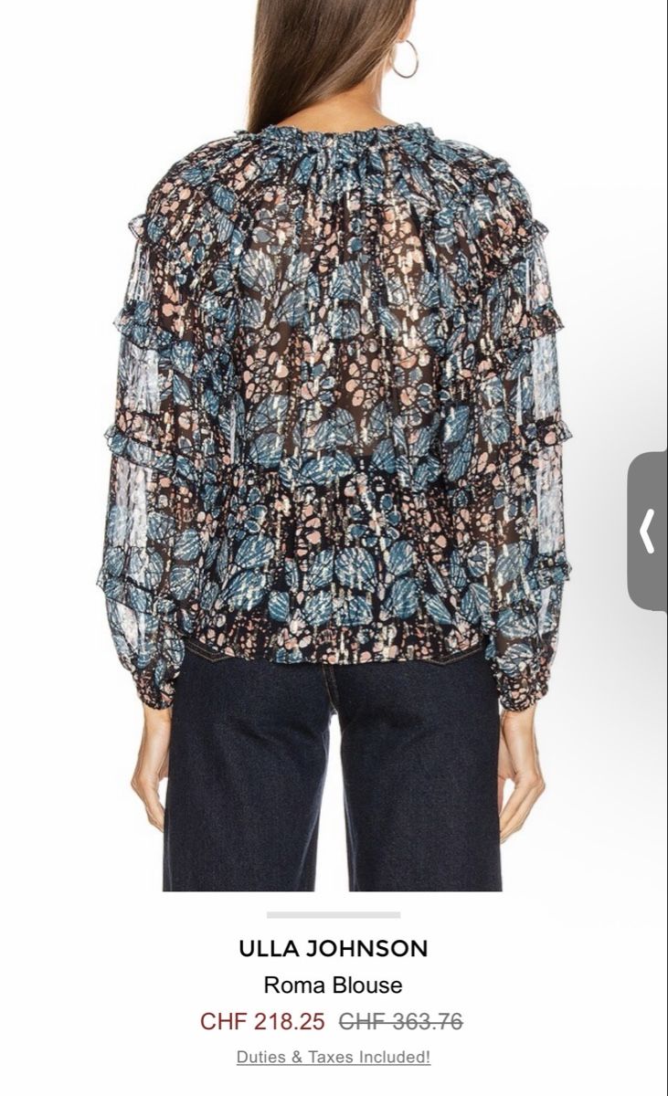 Ulla Johnson Camicette: Ulla Johnson Silk Blouse Size 0 – Nuovo (secondo la descrizione) da Thalwil venduto da kirakirashop 1