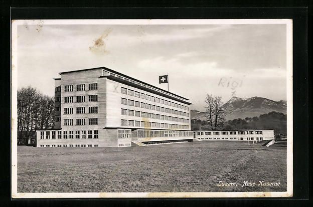 Cartoline postali: AK Luzern, Neue Kaserne – Usato da Berlin venduto da bartko-reher