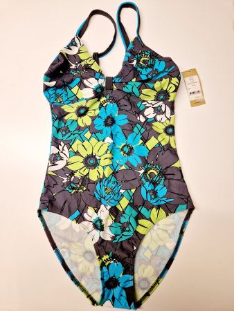 Badehose Damen 38B Lahco Grey-Turquoise / Rabatt 50% - 70%
