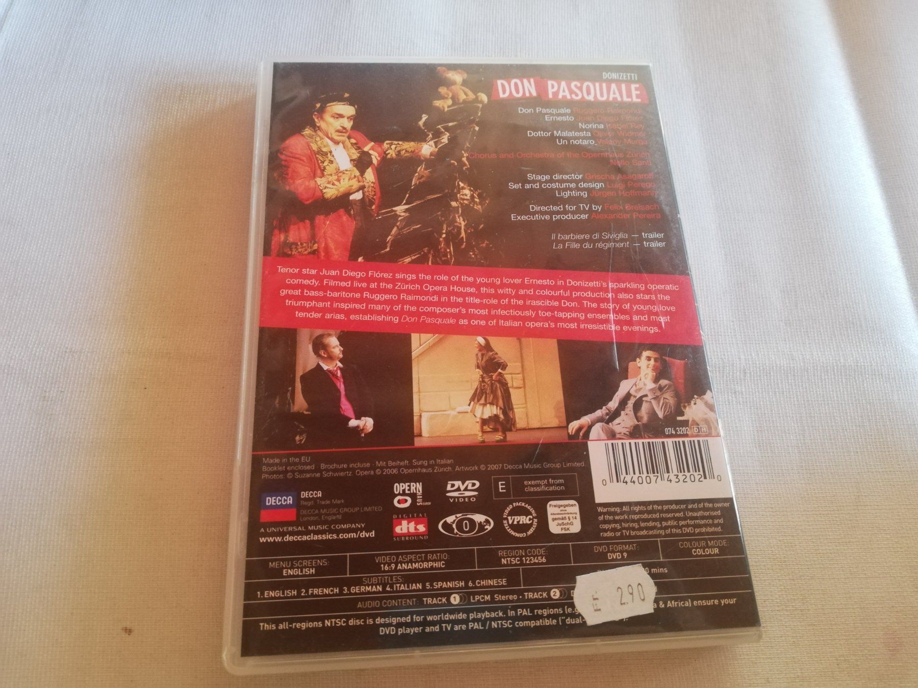 Tutti i DVDs: GAETANO DONZETTI - DON PASQUALE – Usato da Bern venduto da Vinylsound.ch 1