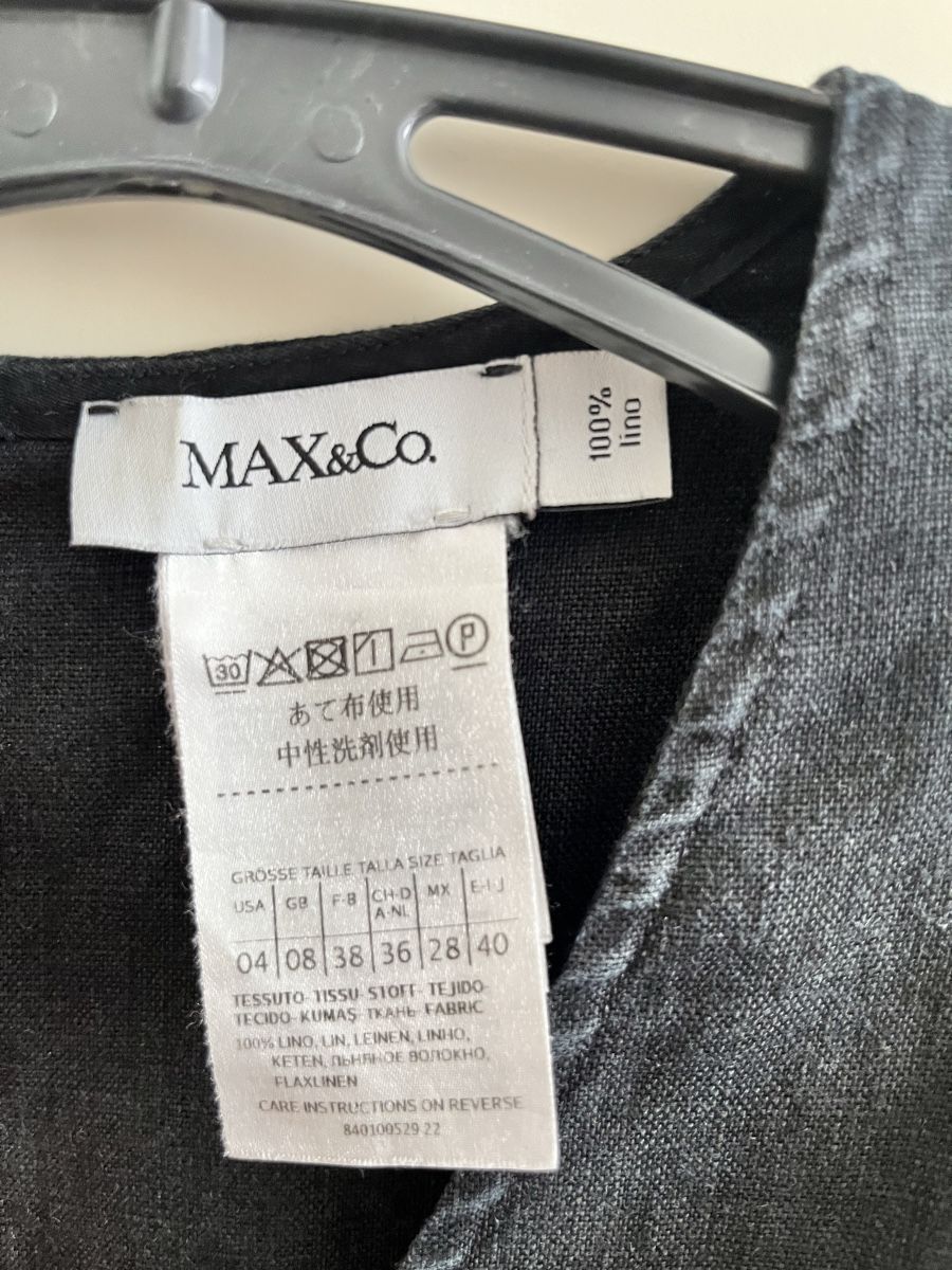 Max Mara Vestiti: Elegantes Leinenkleid MAX&Co. Gr. 38 schwarz – Usato da Untersiggenthal venduto da Shopaholic07 2
