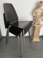 6 Stühle stapelbar, chromierte Füssen ab 5.- / Stück