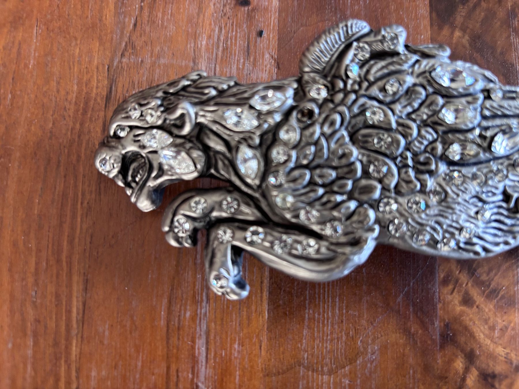 Fibbie per cinture: Leopard Gurtschnalle silber Bling – Nuovo (secondo la descrizione) da Balsthal venduto da Uroby 1