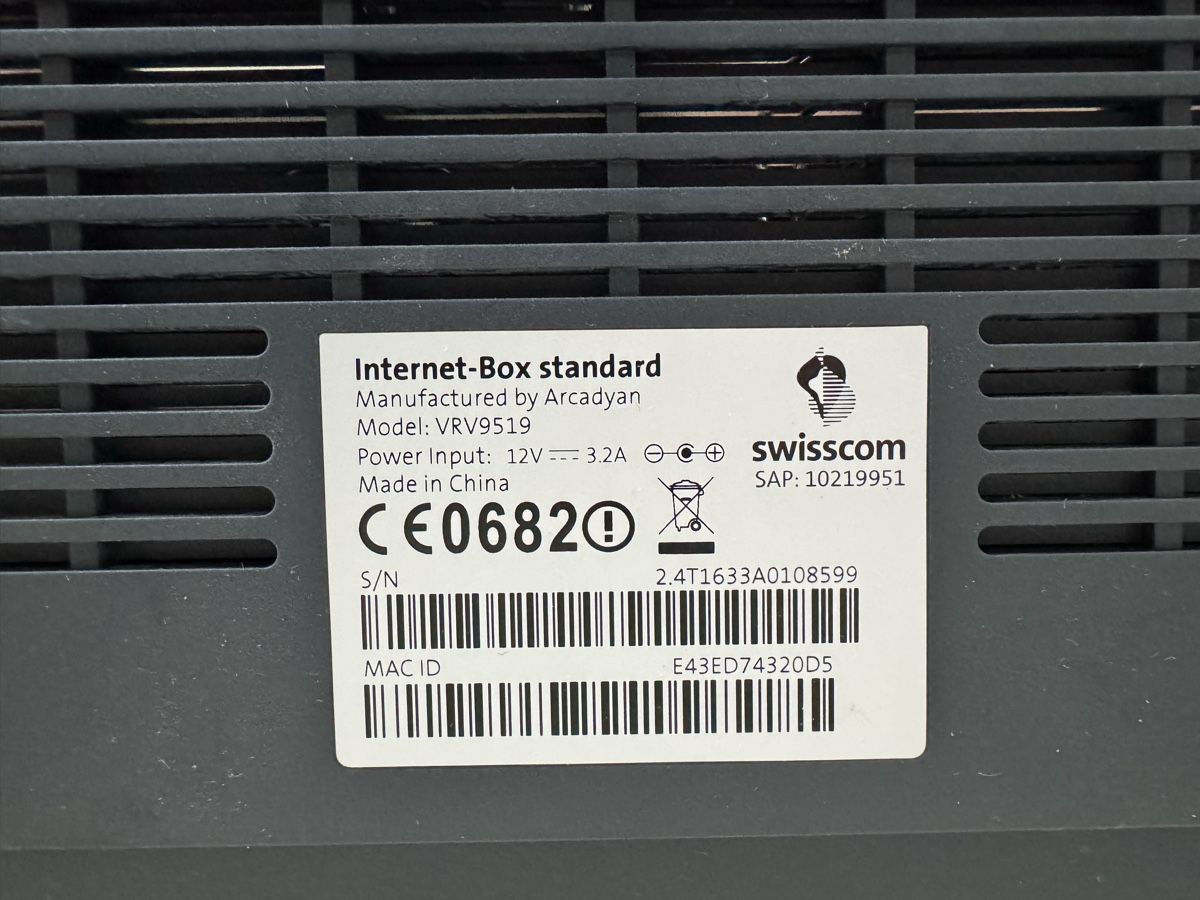 Swisscom Modem & Router: Internet-Box standard von Swisscom – Usato da Lugnorre venduto da ulr_lqc6